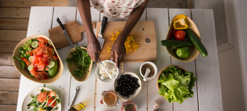 healthy eating and women